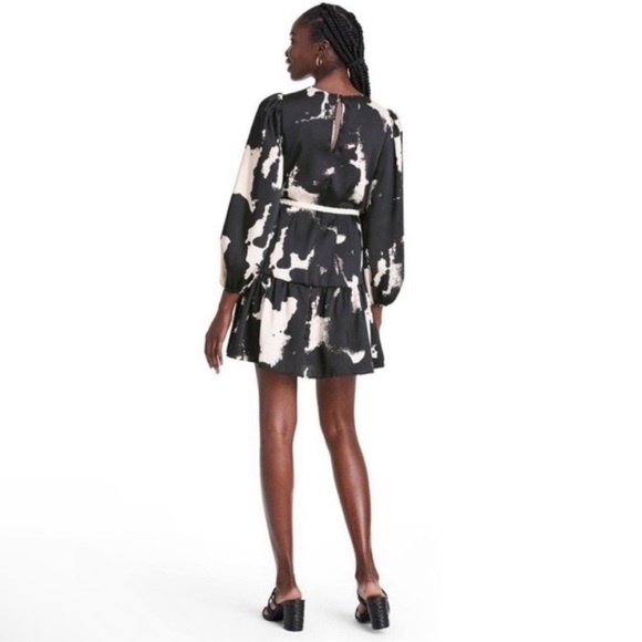 #29 ALEXIS FOR TARGET ABSTRACT COW PRINT TIERED DRESS SIZE XL - Picture 2 of 6
